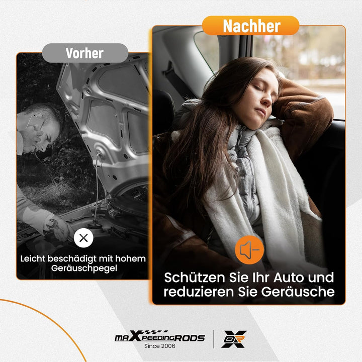 maXpeedingrods Hitzeschutzmatte Motorhaube für VW Caddy III 2K Touran 1T1