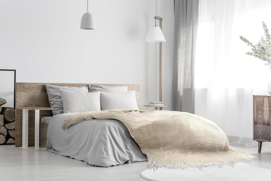 Emma Barclay Casablanca Scandi Überwurf, gewebt, recycelt, Baumwolle, für Sofa, Sofa, Bett, 70 x 100