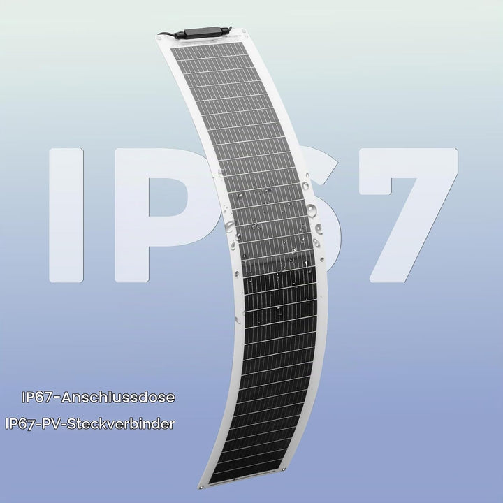 100 watt (2x50W) Flexibles Solarpanel Schmal Lang