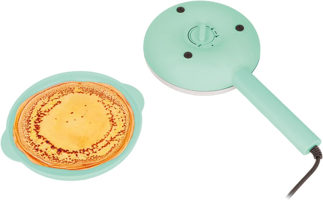 Jocca Crepes Maker Türkis | 21 cm Durchmesser | 600W | 3 Temperaturstufen | Ergonomischer Griff