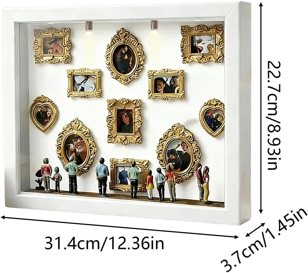 Museums-Schaukasten Bastelset | Miniatur Erinnerungsstück Aufbewahrung - Mini Museum Silhouette Box,