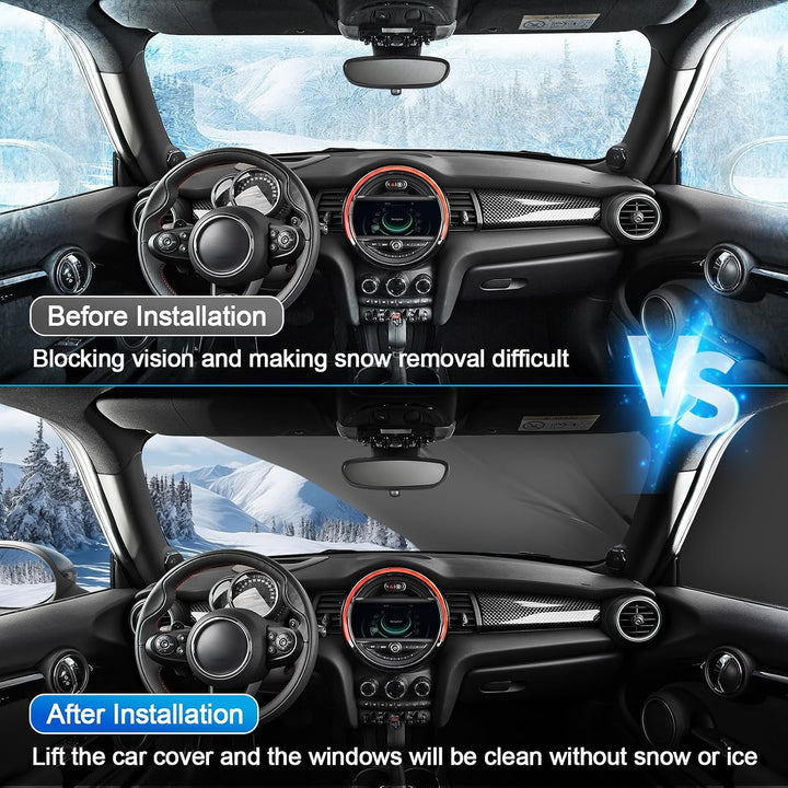 Autoabdeckung Wasserdicht Ersatz für VW Touran 2015-2024, Sonnenfest Hälfte Autoabdeckung, Halbgarag