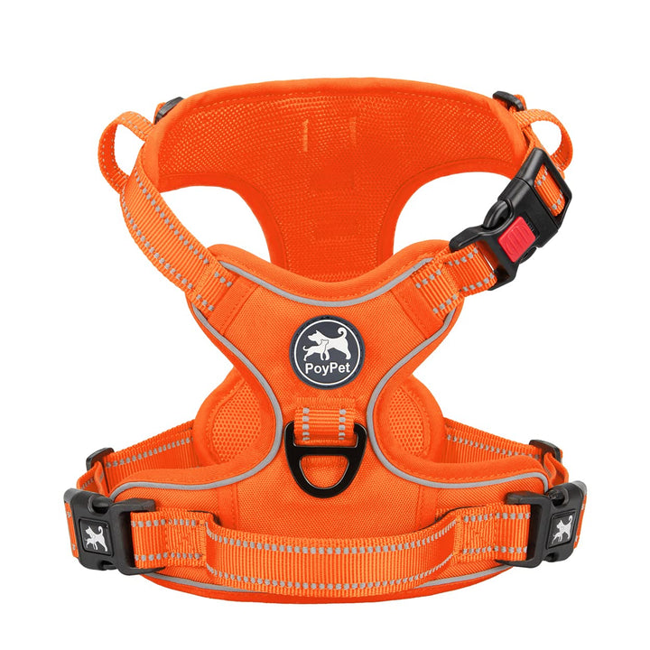 PoyPet Keine Pull Hundegeschirr, Reflektierendes Hundegeschirr für Hunde ohne Choke, Verstellbare, w