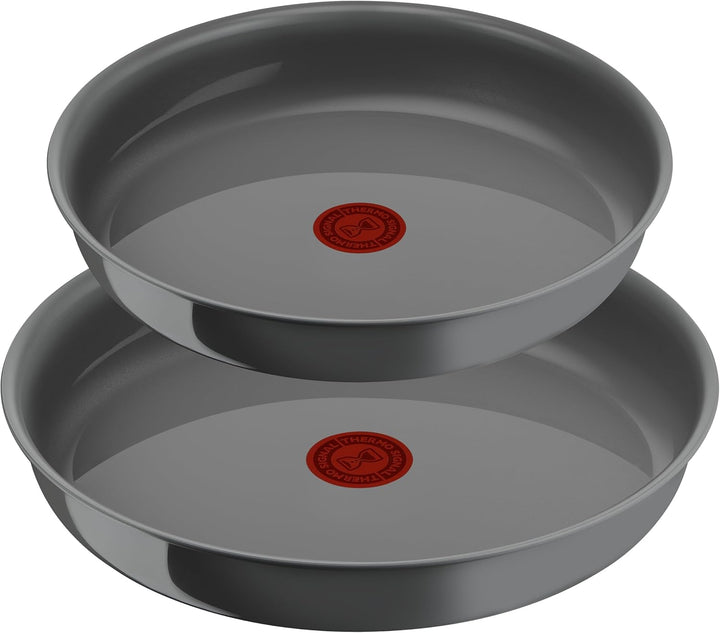 Tefal Ingenio Renew Pfannen-Set, 3-teilig, 24/28 cm, abnehmbarer Griff, Induktion, Keramikbeschichtu