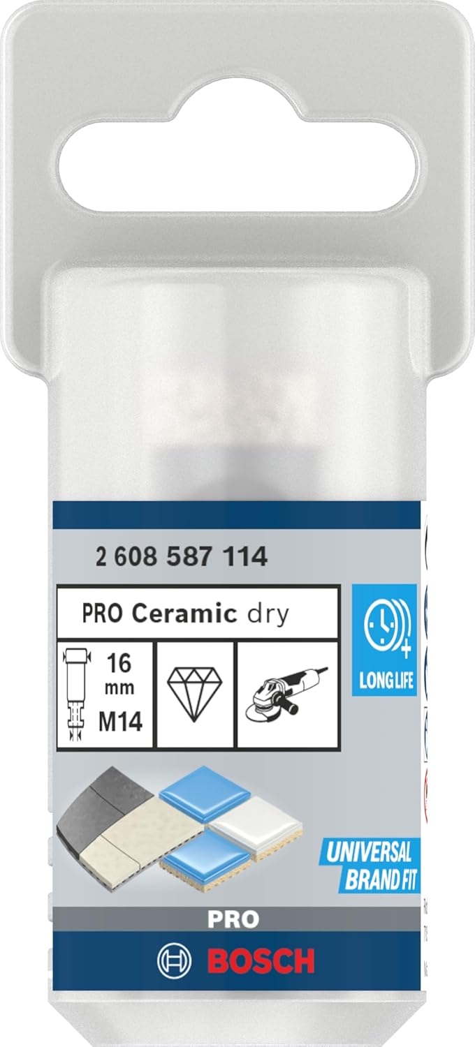 Bosch Professional 1x Diamanttrockenbohrer Dry Speed Best for Ceramic (für Trockenbohren von Hartker