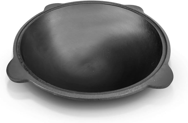Gusseisen Kazan 6L Aluminiumdeckel Schaumlöffel für Plov, 40 cm, Schöpflöffel für Plov, 40 cm Uzbeki