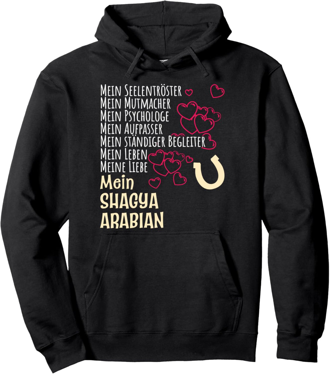 Damen Pferdespruch Reiterin Geschenk Shagya Arabian Pferde Pullover Hoodie