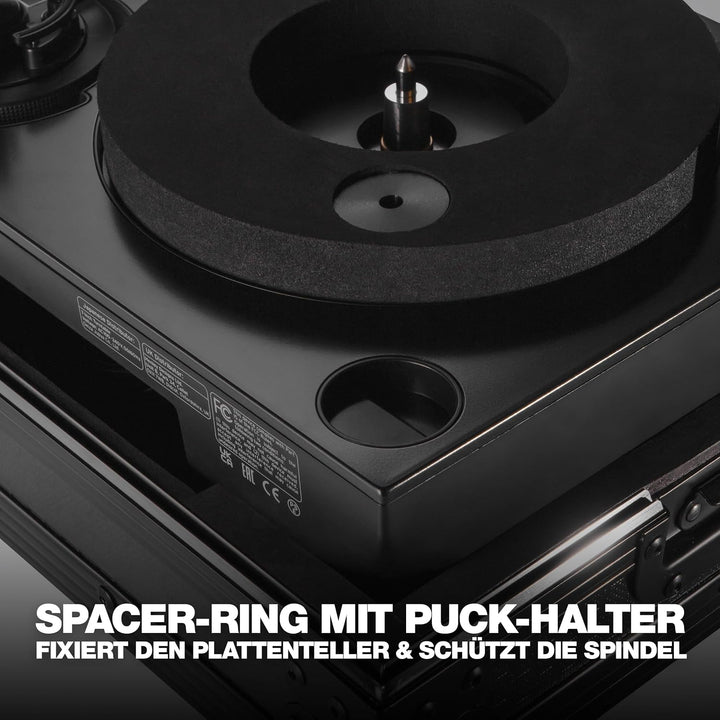Reloop Premium RP-7 Turntable Case - Robuste Konstruktion mit kratzfester Hexa-Oberfläche in mattem