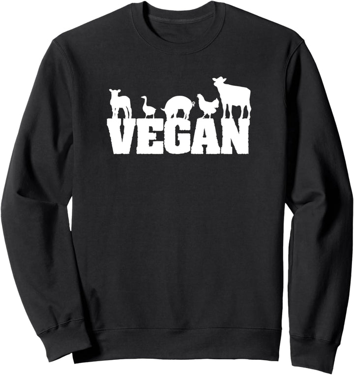Vintage Vegetarier Funny vegetarisch Retro Vegan Sweatshirt