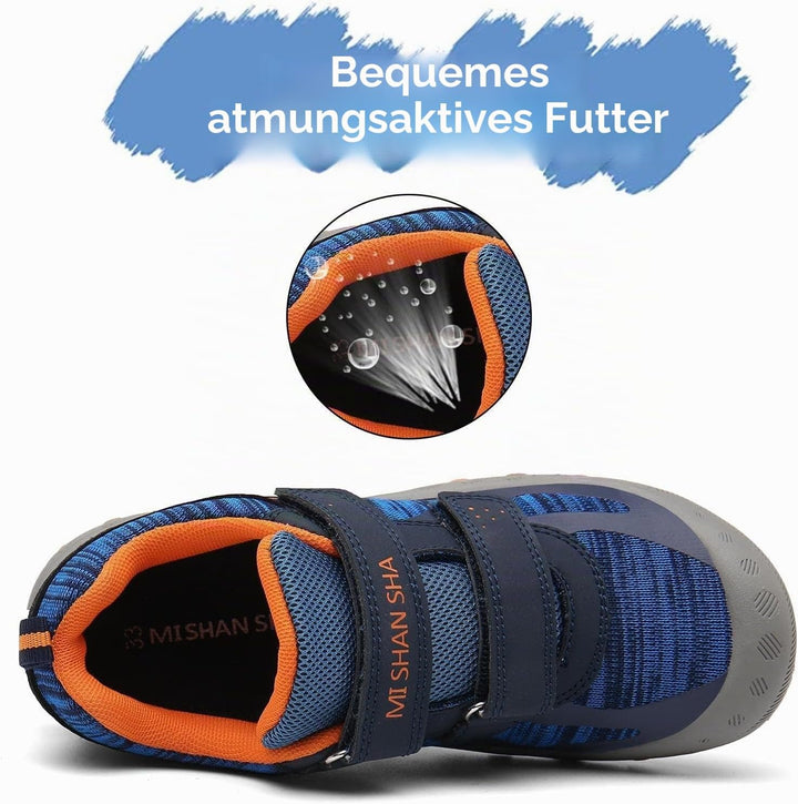 Mishansha Jungen Mädchen Wanderschuhe rutschfest Walkingschuhe Weich Flexibel Stabil Fitnessschuhe F