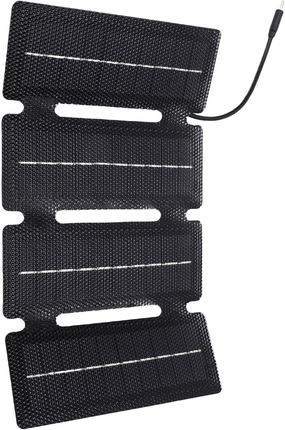 Haofy 20 W Faltbares Solarpanel, Monokristalline Siliziumzellen, 5 Unzen Ultradünnes Design, 4-fache