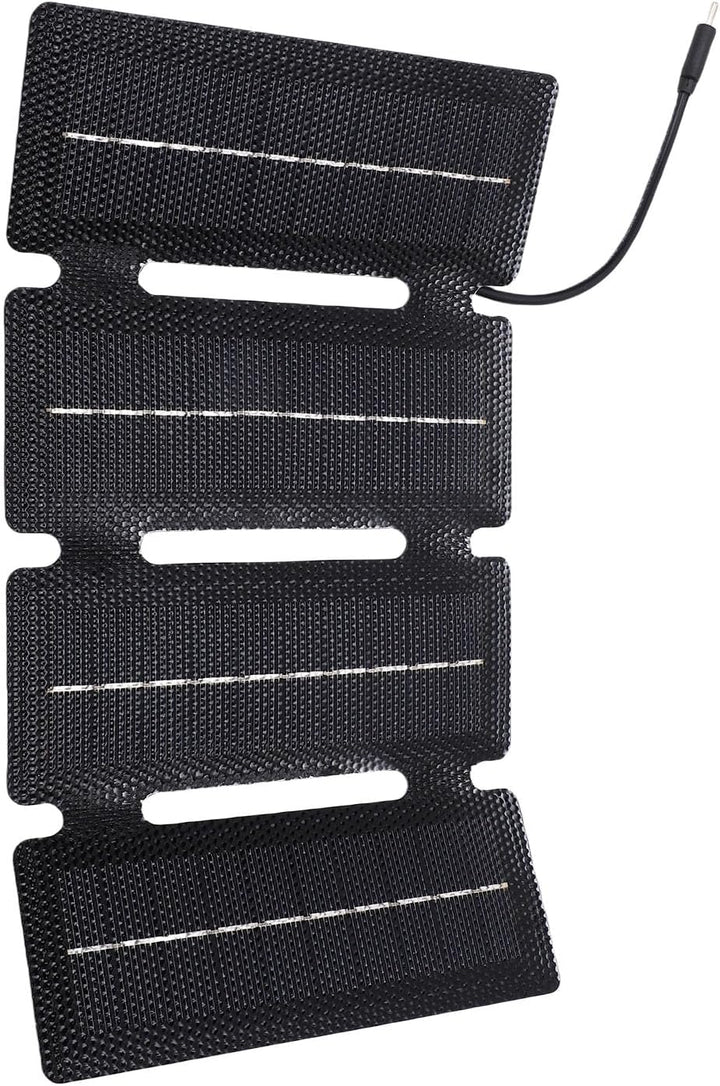 Haofy 20 W Faltbares Solarpanel, Monokristalline Siliziumzellen, 5 Unzen Ultradünnes Design, 4-fache