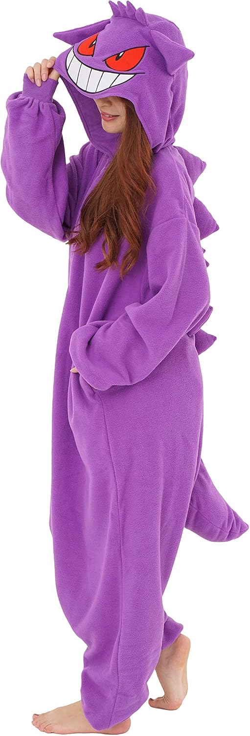 Gengar Pokemon Kigurumi Onesie Einheitsgrösse, Einheitsgrösse