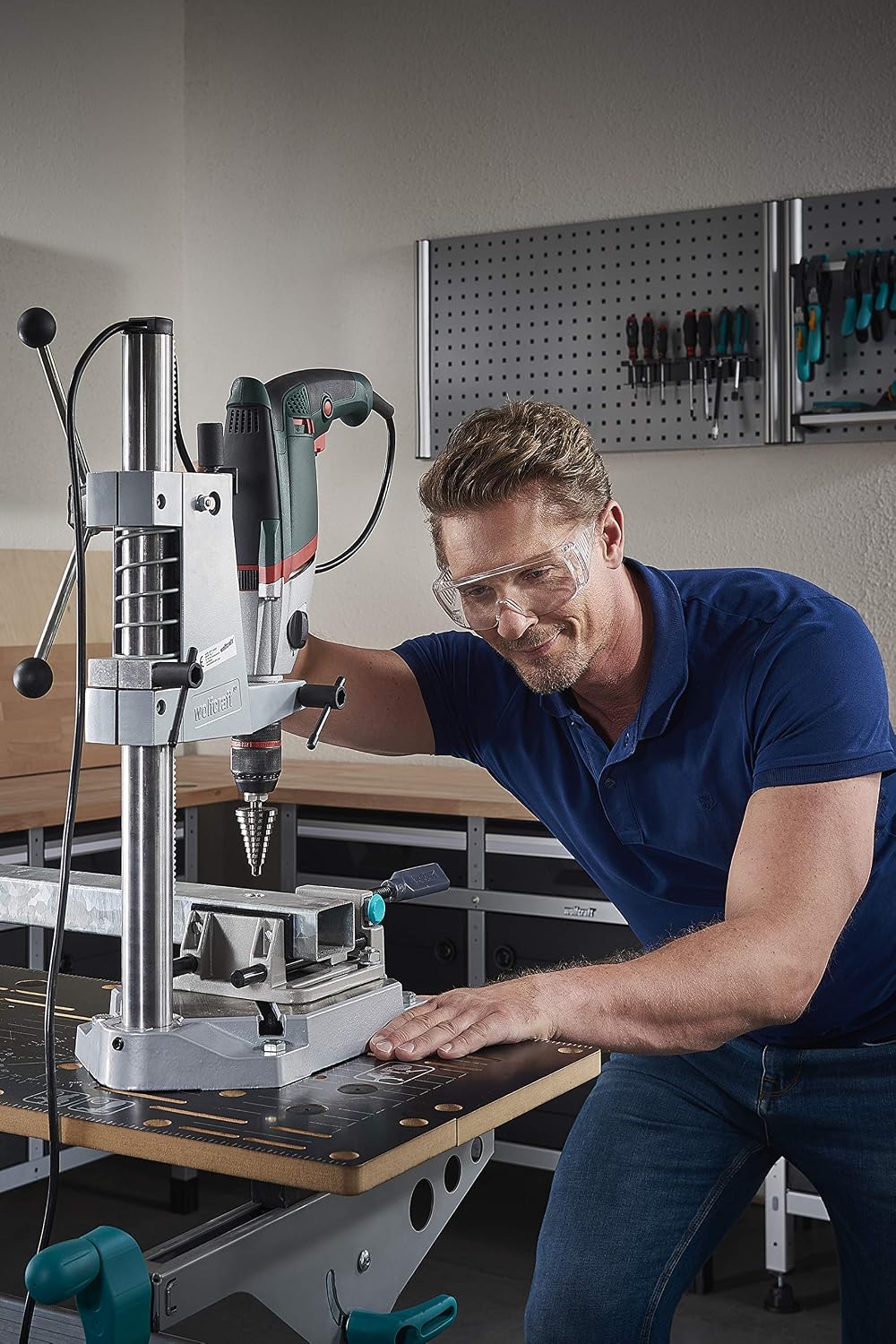 wolfcraft I 2515000 I Stufenbohrer HSS I für Edelstahl, Stahlbleche, NE-Metalle, Kunststoffe I aus W