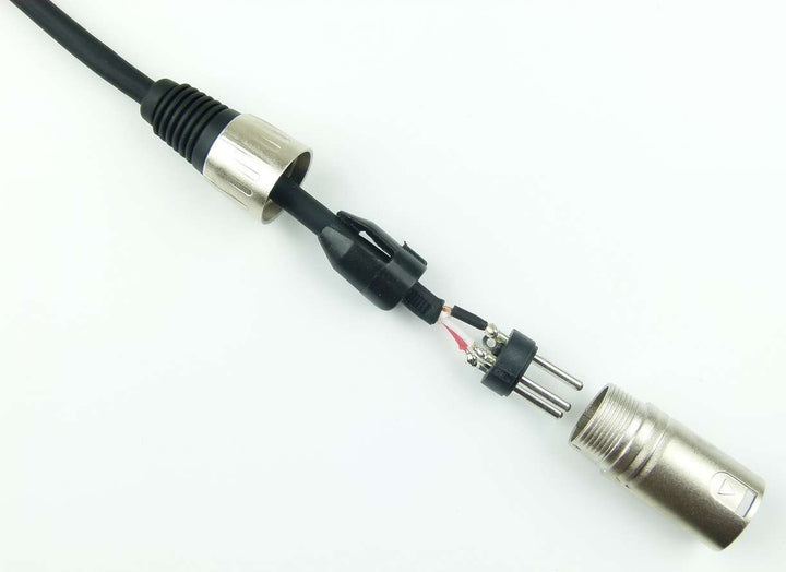Adam Hall Cables 4 Stück K3MMF0050BLK Mikrofonkabel XLR female auf XLR male DMX Audio Kabel 3 pol po