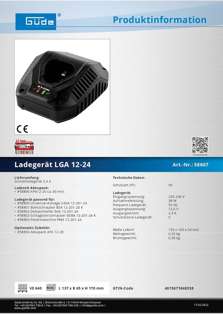 LADEGERÄT LGA 12-24