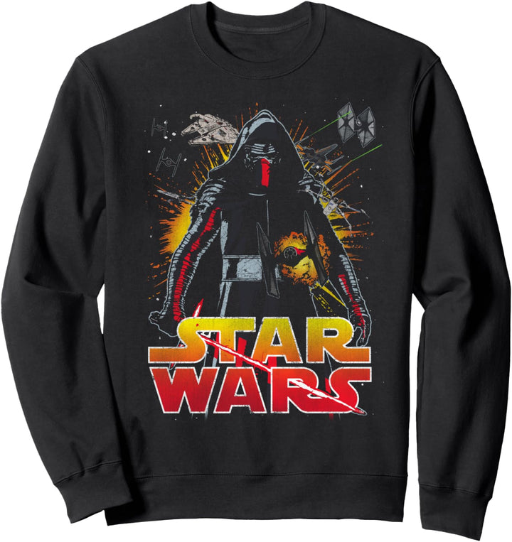 Star Wars The Force Awakens Kylo Ren Fighter Portrait Sweatshirt