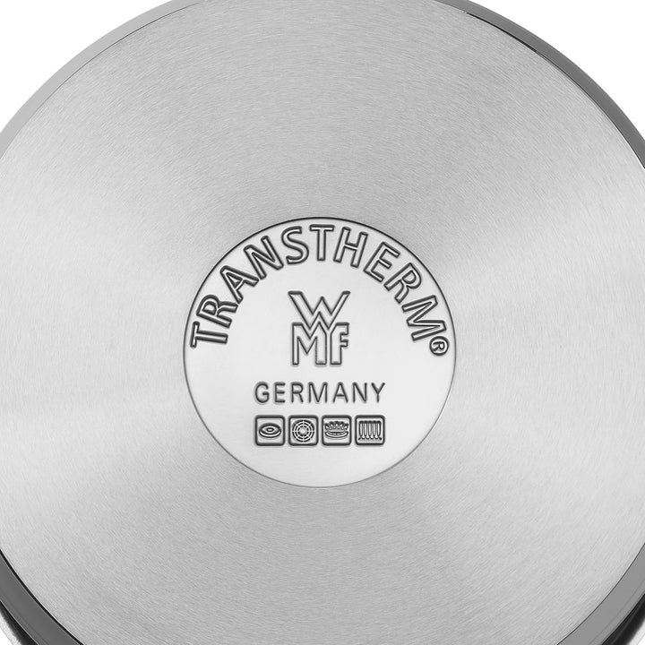 WMF Gourmet Plus Servier-/ Bratpfanne 28 cm Induktion, Pfanne unbeschichtet, Cromargan Edelstahl mat