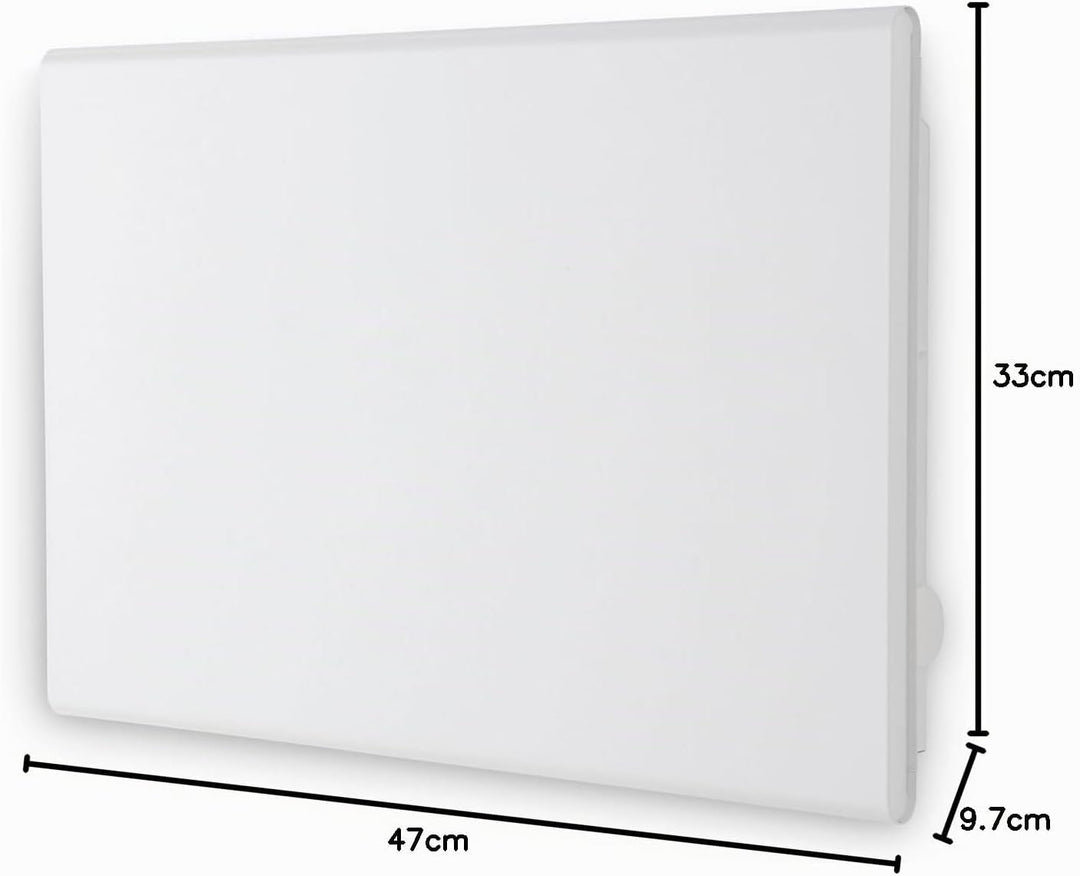 Adax Eco Basic Elektroheizkörper 400W, Weiss | Bluetooth-Programmierung | Thermostat mit Zeitschaltu