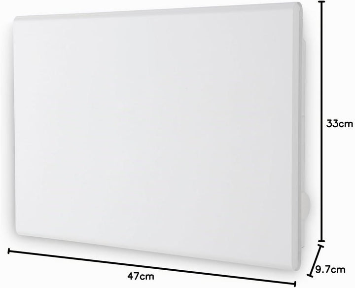 Adax Eco Basic Elektroheizkörper 400W, Weiss | Bluetooth-Programmierung | Thermostat mit Zeitschaltu