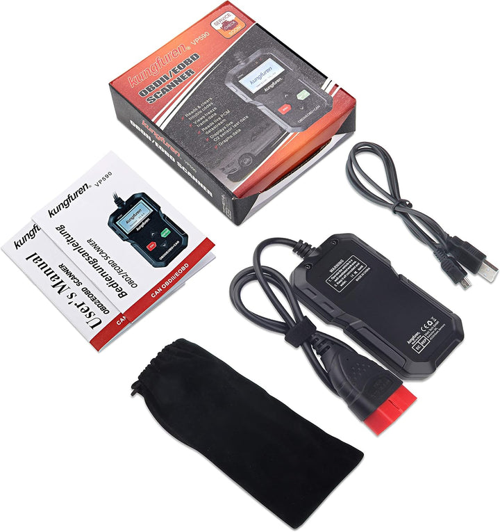 OBD2 Scanner, OBD2 Reader Classic Enhanced Universal Cable Car Engine Fault Code Scanner OBD Diagnos