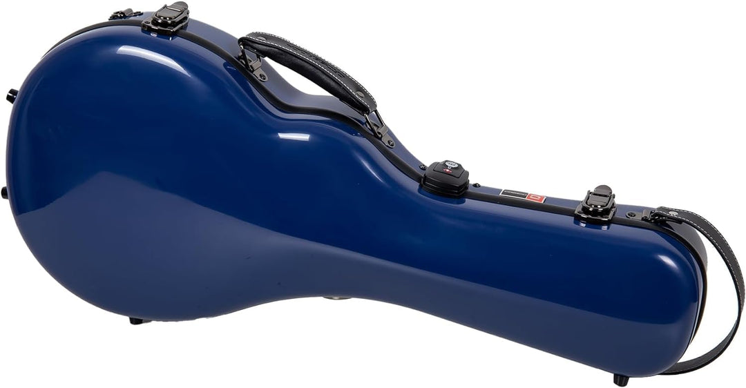 Crossrock CRF1000MFNVBL Mandolinenkoffer aus Fiberglas, passend für F-Stil, Marineblau (CRF1000MAFNV