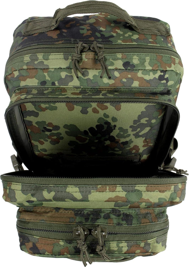 normani US Assault Pack Small, Rucksack, 25 Liter Flecktarn 25 l, Flecktarn 25 l