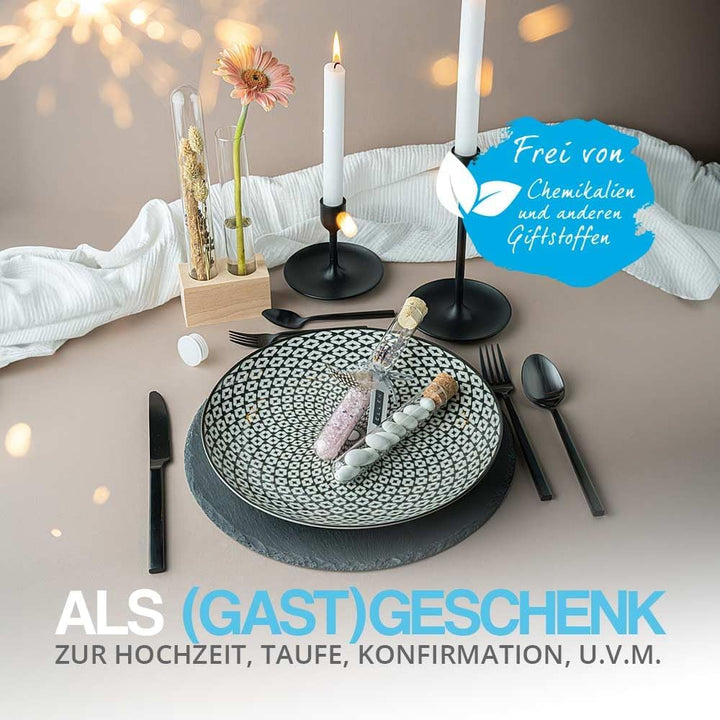 Tuuters Glas Reagenzglas mit Korken 25 Stück (250 x ø 30 mm) Gewürzgläser | Reagenzgläser für Blumen