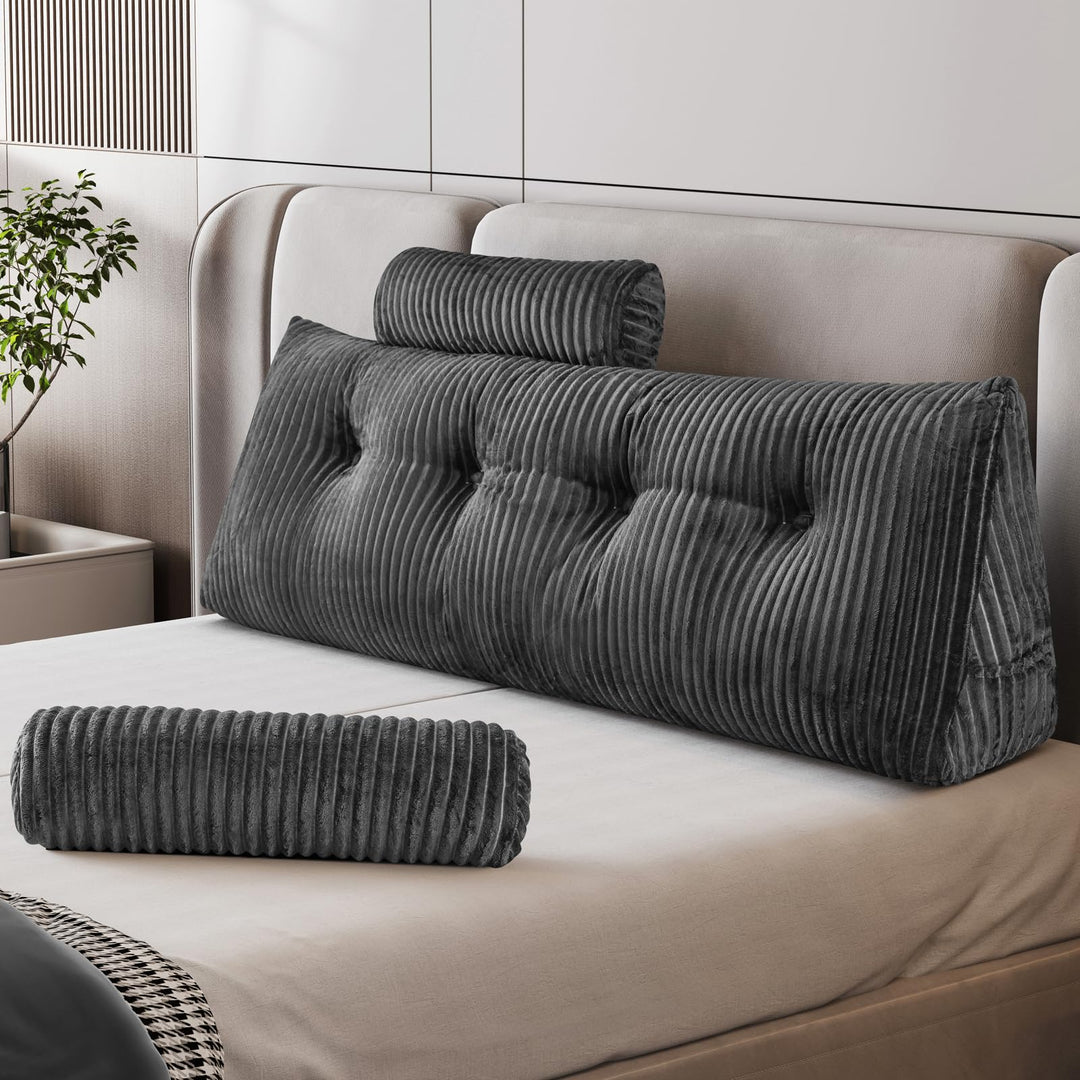 Z-hom Bücherkissen, Keilkissen, Lesekissen Für Bett Und Sofa, Cozy Rückenkissen, Praktisches Seitenf
