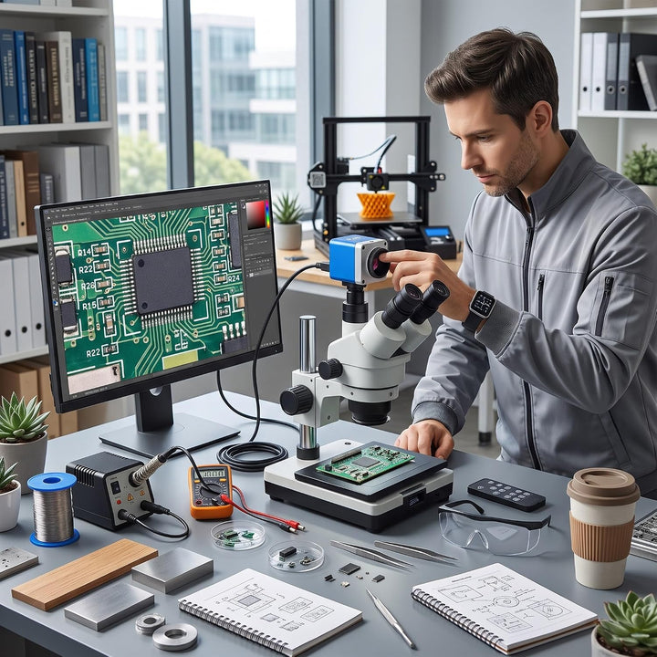 8,3MP 4K Mikroskop Industriekamera, 1/1,8 Zoll CMOS Sensor mit HD Display Interface und USB 2.0, für