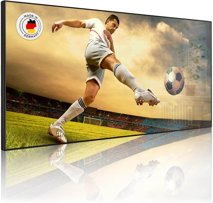banjado Magnettafel schwarz 78 x 37cm / Magnetwand Metall/Magnetpinnwand als Memoboard/Pinnwand Magn