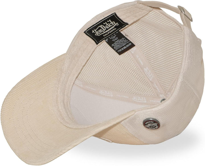Von Dutch Kappe für Damen und Herren, verstellbar, originell und bequem Einheitsgrösse Beige B48, Ei