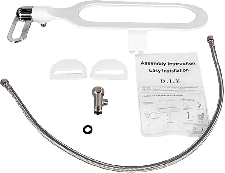 Smart Toilet Flusher Bidet, Double Nozzle Wash Sprayer, Self Cleaning Adjustable Pressure System, Ea