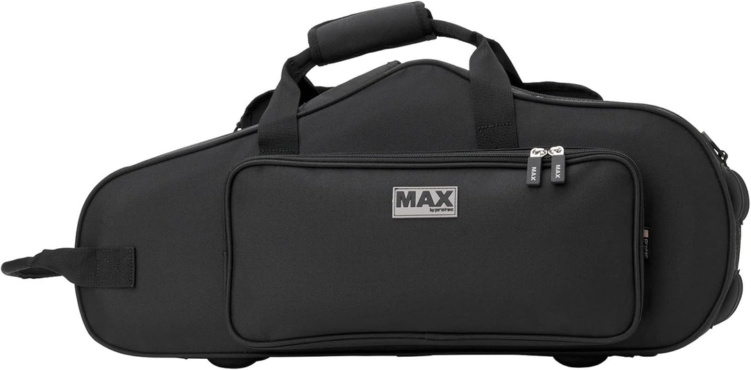 Protec Max Koffer für Altsaxophon, konturiert, schwarz, Schwarz