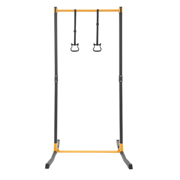 Klimmzugstange Freistehend, Reckstange Klimmzugstange Turnstange, Pull up Bar mit Ringe, 11 Stufen E