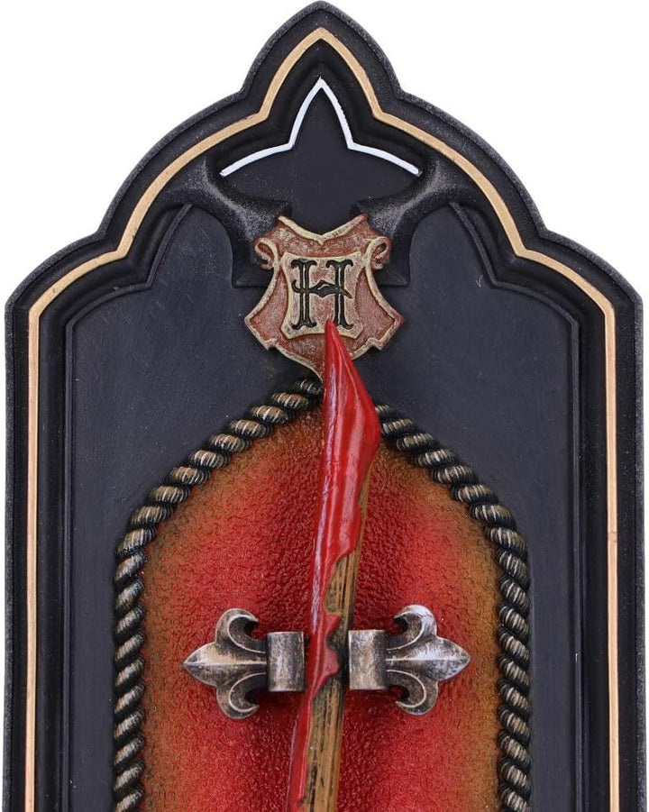 Nemesis Now Offiziell Lizenziertes Harry Potter Firebolt Wandschild, 34,5 cm, Schwarz, Kunststoff, 3