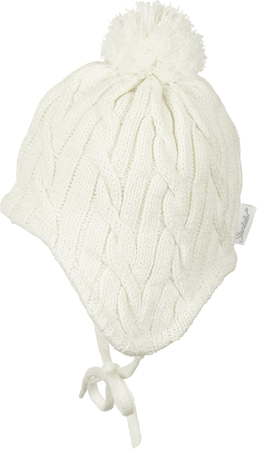 Sterntaler Mütze mit Bommel, Strickmütze mit Bommel Beige 41, Beige 41