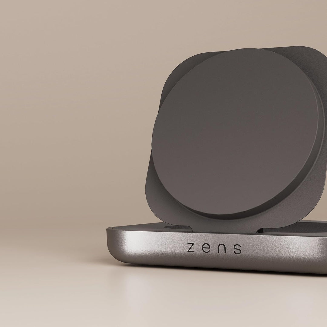 Zens 15W Magnetic Nightstand Wireless Charger (2026), Schwarz, Schwarz