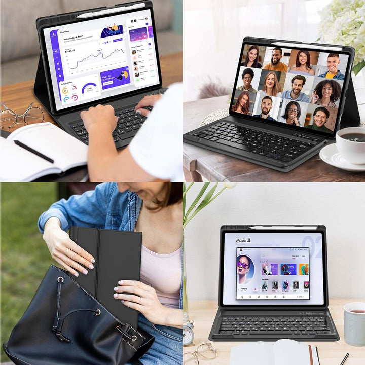 Tastatur für Lenovo Idea Tab Pro 12.7 Zoll 2025, Schwarz