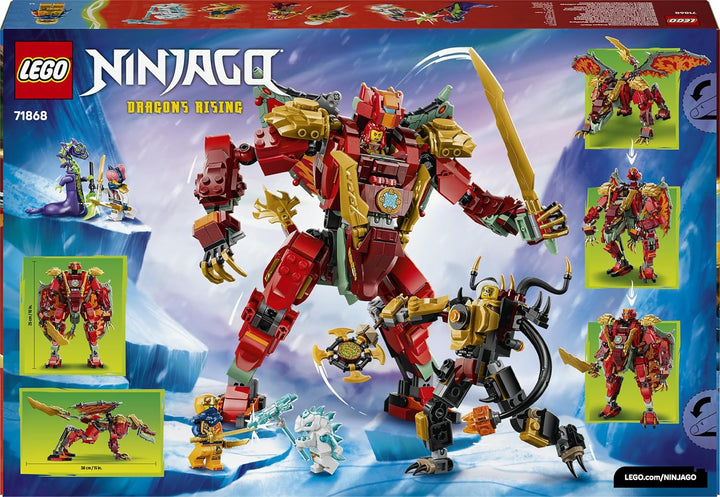 LEGO NINJAGO Wyldfyres Drachenmech - 2-in-1 Ninja-Actionfigur mit Mech von Kaiserin Beatrix und 6 Mi