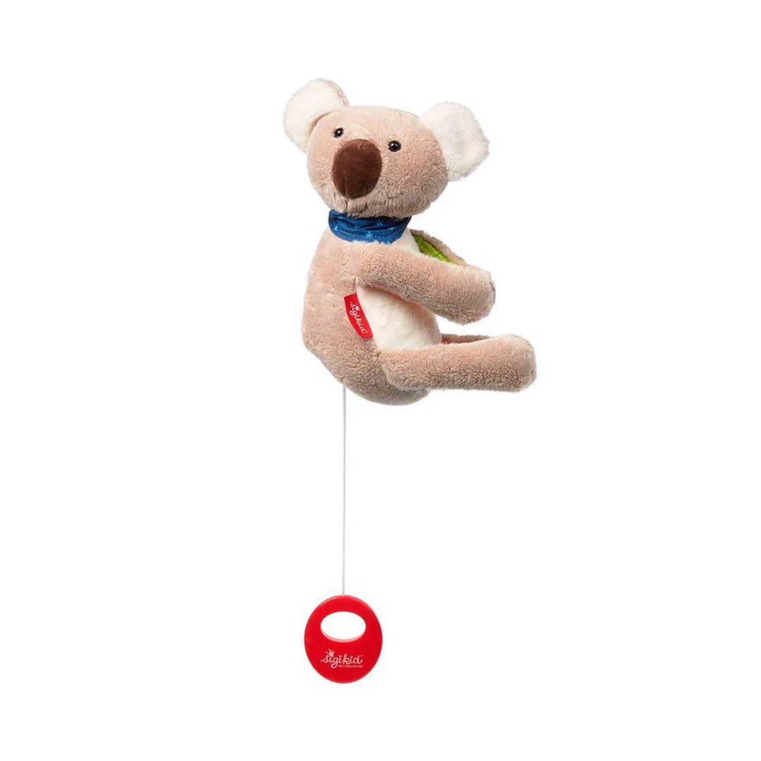 SIGIKID 42416 Hängespieluhr Koala Musik Mädchen und Jungen Babyspielzeug empfohlen ab Geburt grau Gr