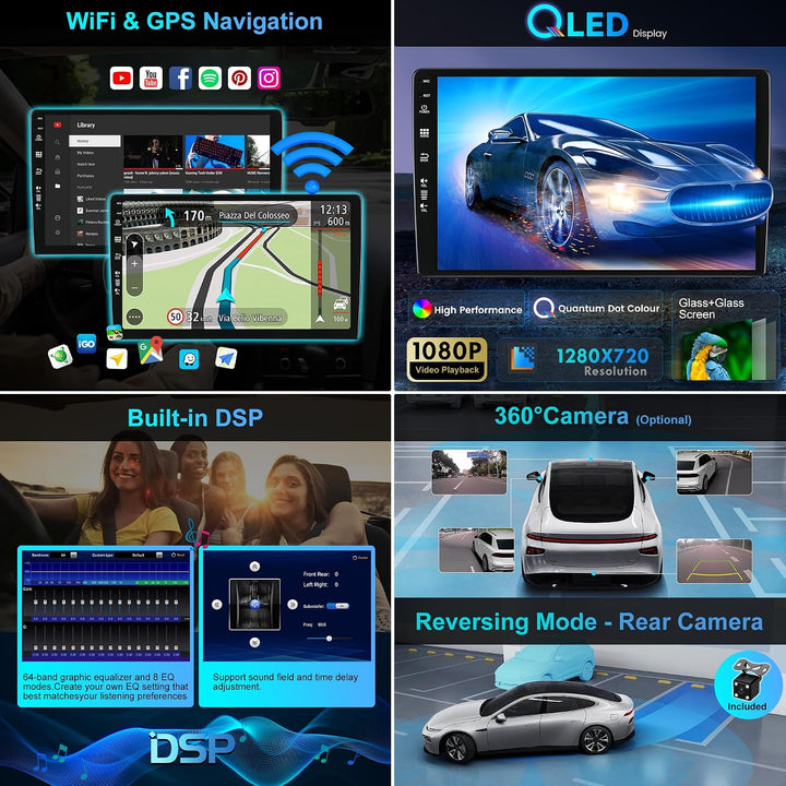 Eingebaut 4G LTE &amp; DAB | Android 15 Autoradio für Mitsubishi Outlander (2008-2015)| 6G+128G | Carpla