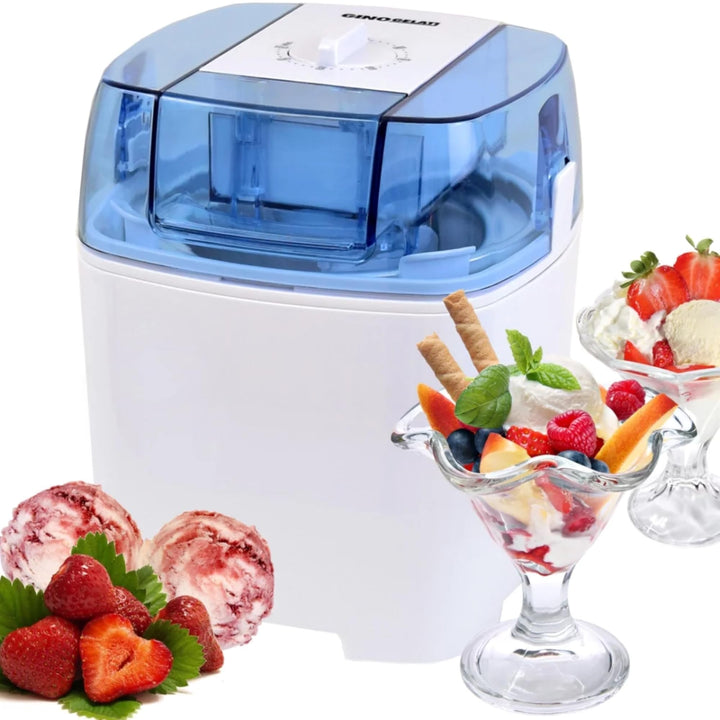 Syntrox Germany Eismaschine Drions 3 in 1 mit Timer, Frozen Joghurt Maker, Hausgemachte Eiscreme, Kü