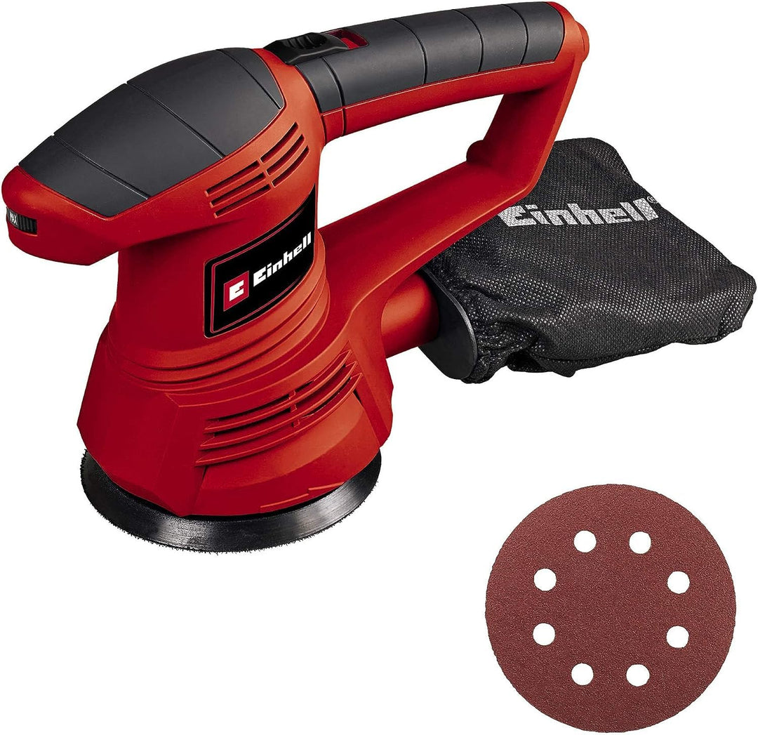 Einhell Exzenterschleifer TC-RS 38 E (380 W, Schleifteller Ø 125 mm, Drehzahlregelung, Staubfangsack