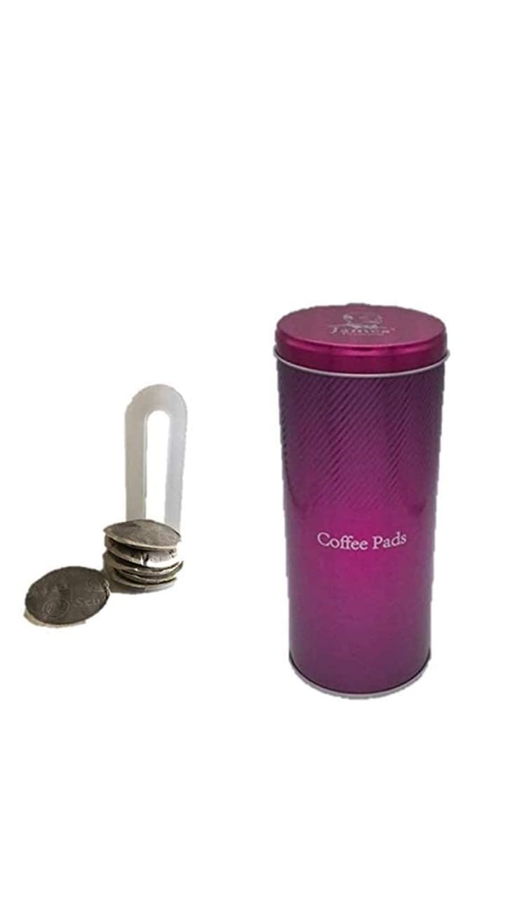 Kaffeepaddose - Kaffeepads Dose hält die Pads länger frisch - Pad Dose für Kaffeepads PINK - auch ge