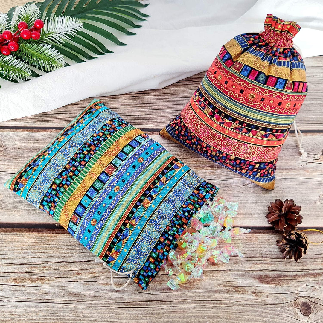 SumDirect 20Pcs Jutesäckchen Jutebeutel, Geschenksäckchen, Jute Sack, Baumwolle Säckchen mit Kordelz