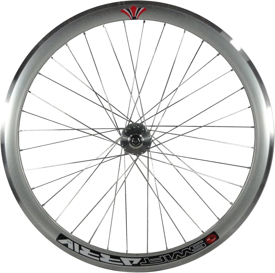 Woo Hoo Bikes Deep V 43 mm Fixie, Fixed Gear, Track, Single Speed Bike Wheels w. Flip Flop Hubs silb