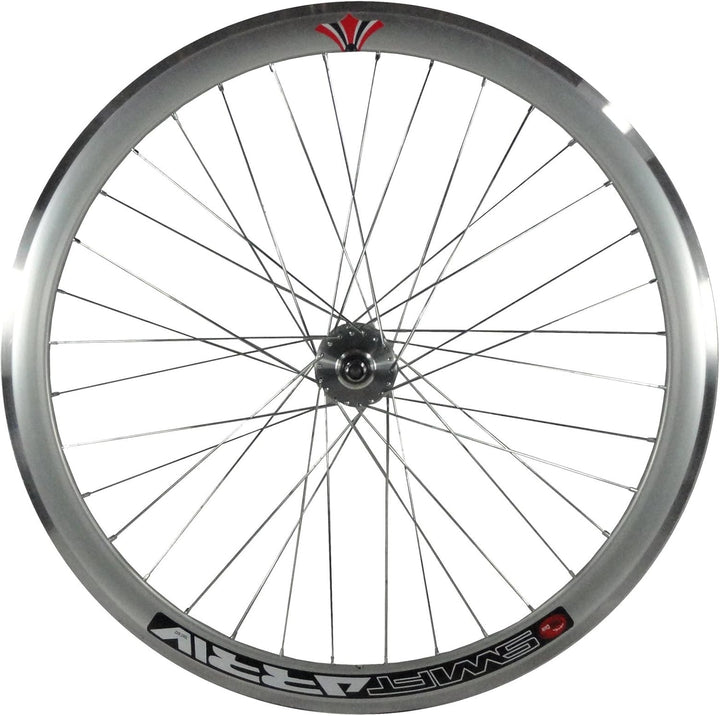 Woo Hoo Bikes Deep V 43 mm Fixie, Fixed Gear, Track, Single Speed Bike Wheels w. Flip Flop Hubs silb