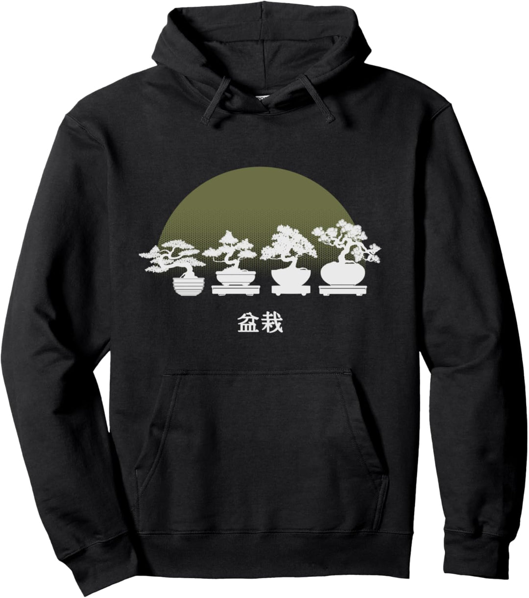 Bonsai Baum Grafik Japanische Zen Bonsai Pullover Hoodie