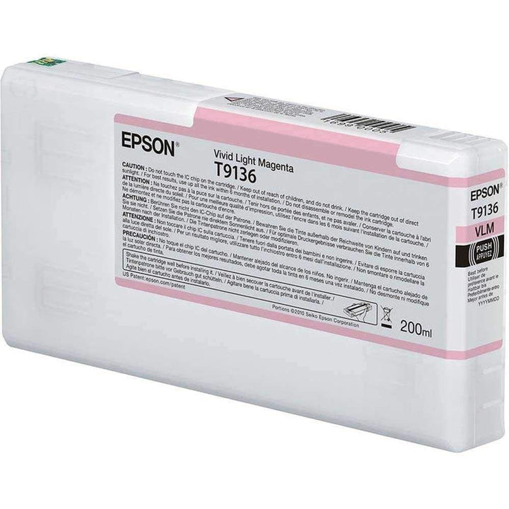 EPSON T9136 Vivid Light Magenta Ink Cartridge (200ml)